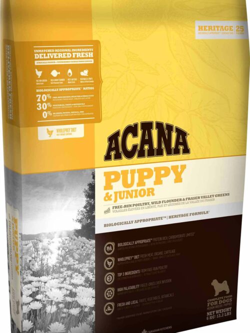 ACANA Heritage Hrană uscată PUPPY & JUNIOR pentru câini de Talie Medie