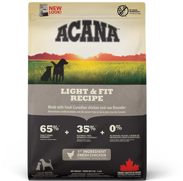 ACANA Heritage Hrană uscată pentru câini adulţi LIGHT&FIT