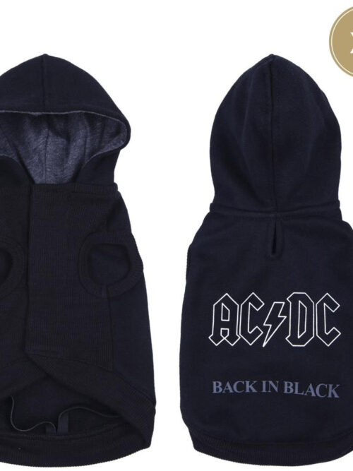 ACDC Hanorac din bumbac cu glugă pentru câini