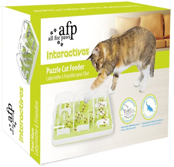 ALL FOR PAWS Interactive Hrănitor pisici cu eliberare recompense