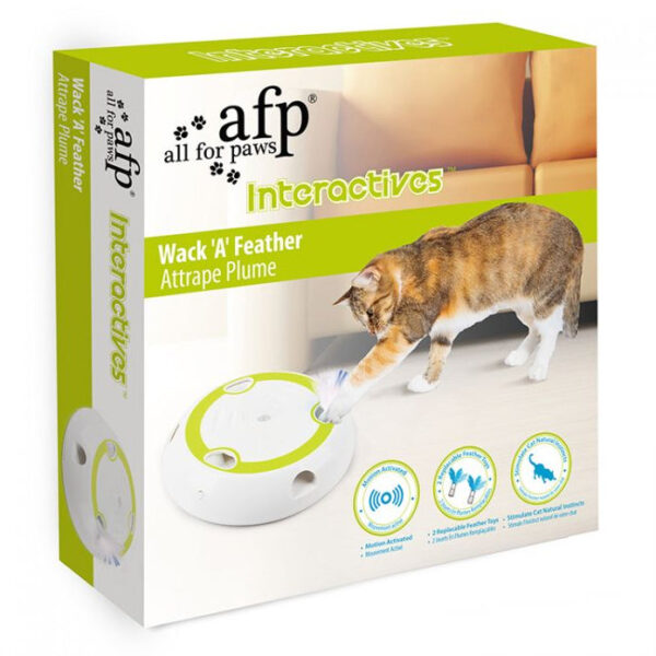 ALL FOR PAWS Interactive Jucărie pentru pisici Wack A Feather