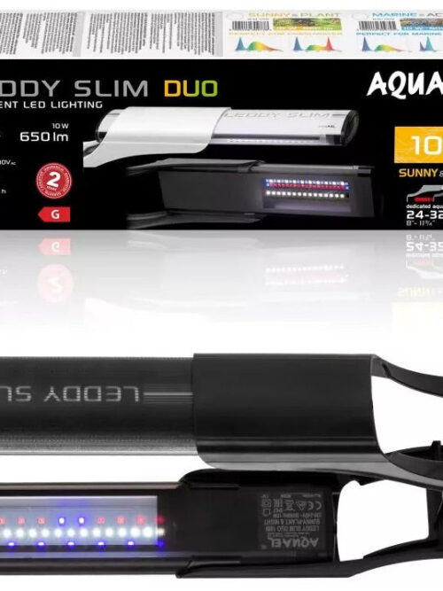 AQUAEL Tub iluminare Leddy Slim 10w Duo Sunny&Plant Negru