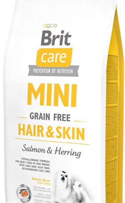 BRIT CARE Mini Grain Free Hair&Skin Somon şi Hering