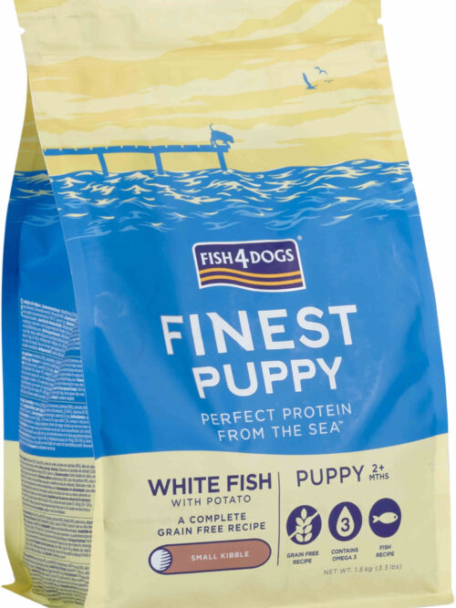 FISH4DOGS Finest PUPPY Peşte alb şi Cartofi