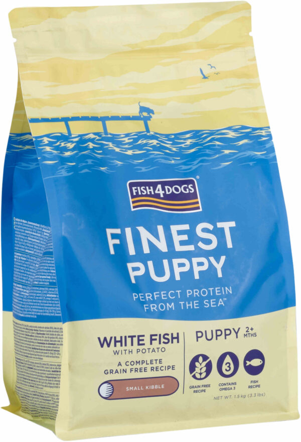 FISH4DOGS Finest PUPPY Peşte alb şi Cartofi