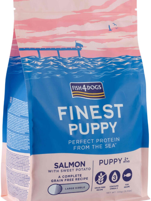 FISH4DOGS Finest PUPPY Somon şi Cartofi dulci