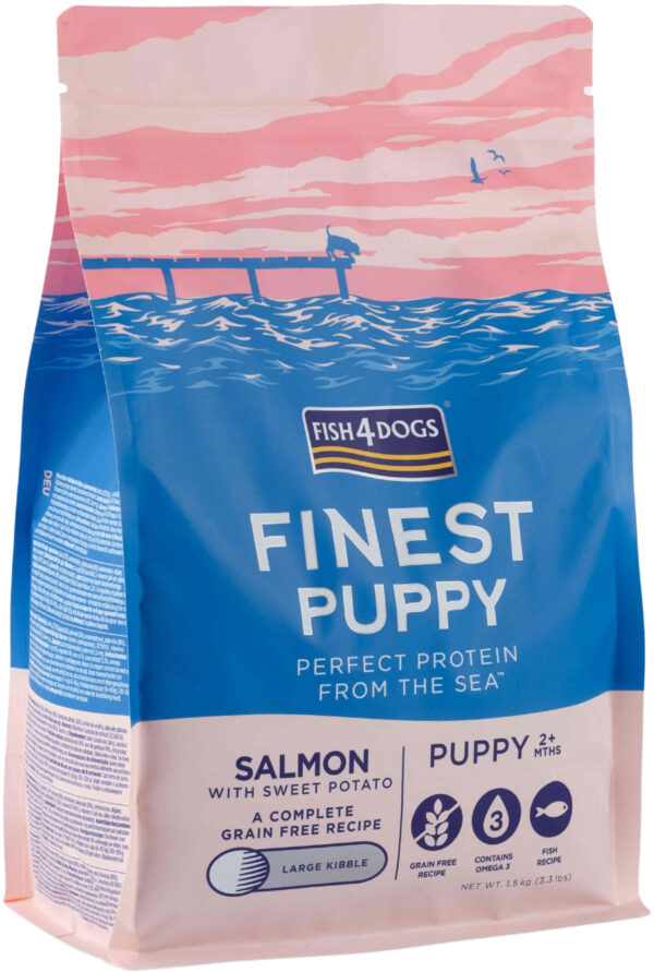 FISH4DOGS Finest PUPPY Somon şi Cartofi dulci