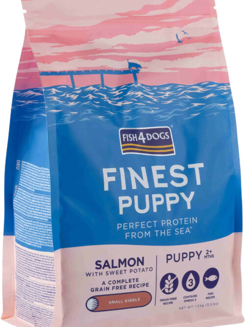 FISH4DOGS Finest PUPPY Somon şi Cartofi dulci