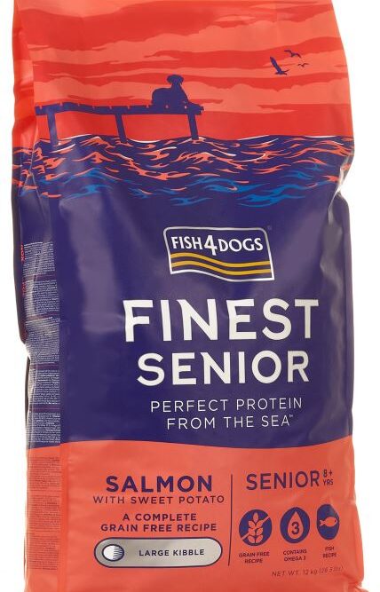 FISH4DOGS Finest SENIOR Somon şi Cartofi dulci