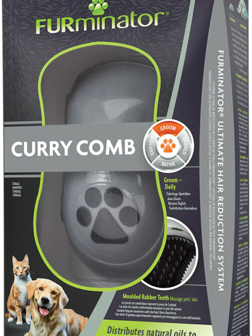 FURminator Pieptăn Curry Comb pentru câini şi pisici