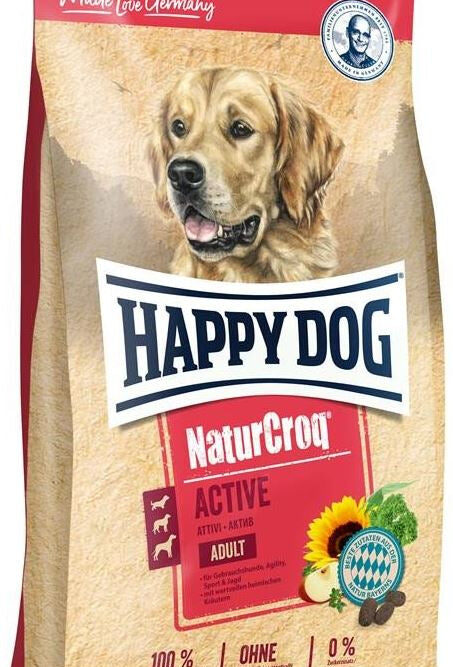 HAPPY DOG Natur Croq Active pentru câini cu necesar mare de energie 15kg