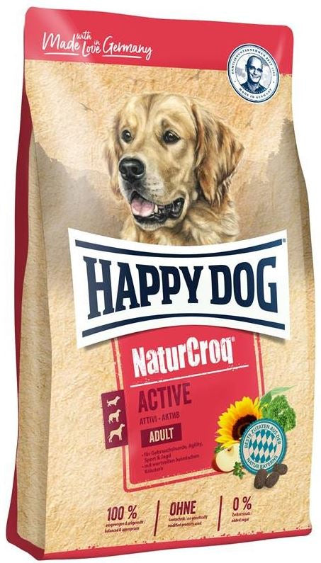 HAPPY DOG Natur Croq Active pentru câini cu necesar mare de energie 15kg