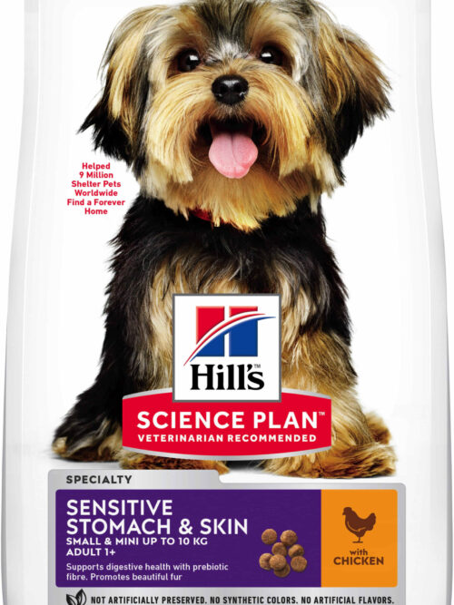 HILL's Canine Adult Small & Miniature SENSITIVE STOMACH & SKIN cu Pui