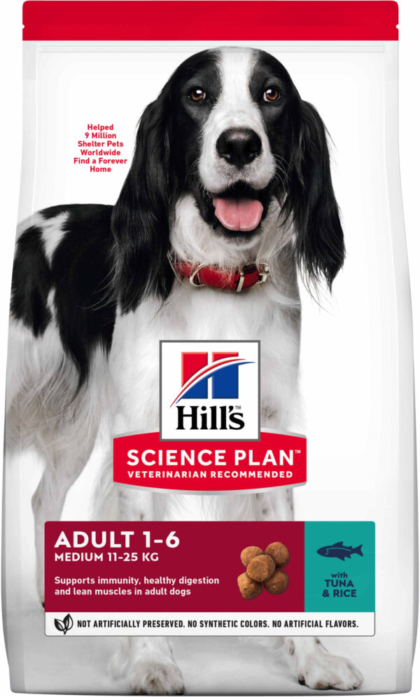 HILL's Canine Adult Talie Medie cu Ton şi Orez