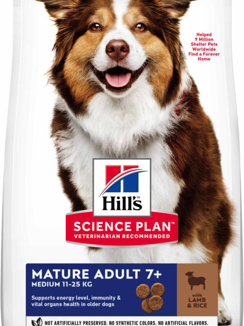 HILL's Canine MATURE Talie Medie cu Miel şi Orez