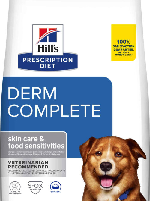 HILL's PD CANINE Hrană uscată DERM COMPLETE pentru afecţiuni dermatologice 12kg