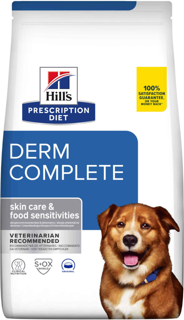 HILL's PD CANINE Hrană uscată DERM COMPLETE pentru afecţiuni dermatologice 12kg