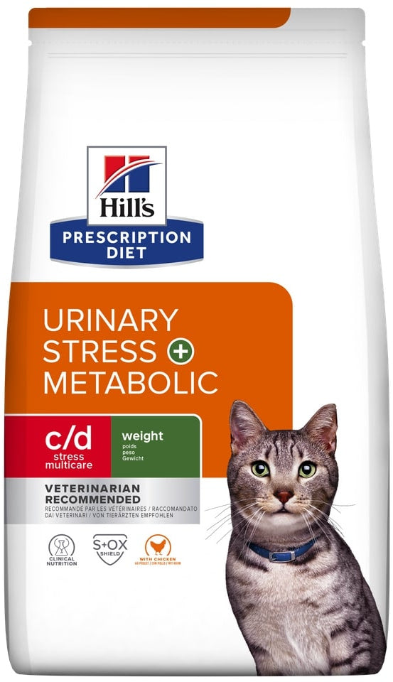 HILL's PD FELINE C/D Urinary Stress+Metabolic Hr uscată pt vez. urinară