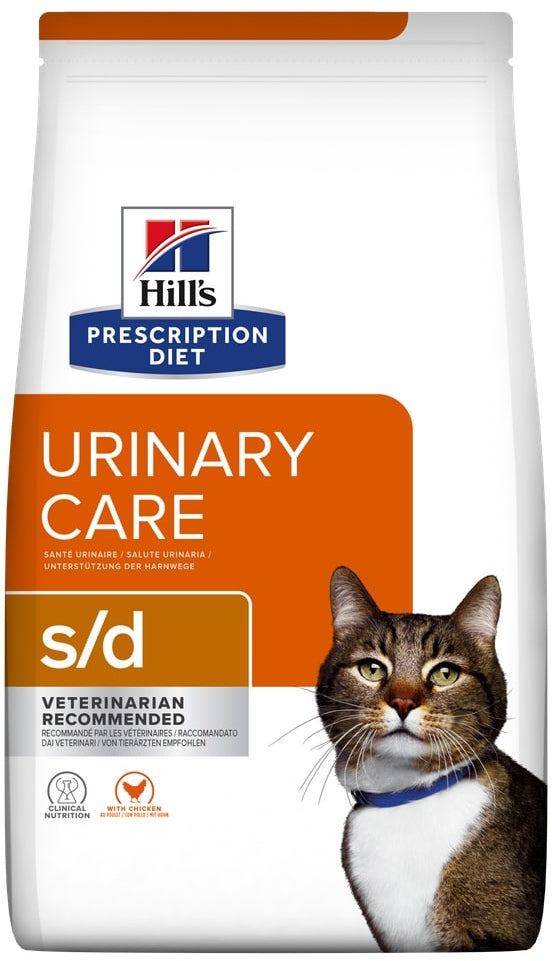 HILL's PD FELINE S/D Hrană uscată pentru dizolvarea struviţilor 3kg