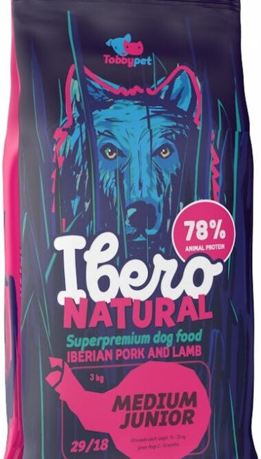 IBERO NATURAL Medium JUNIOR pentru căţei