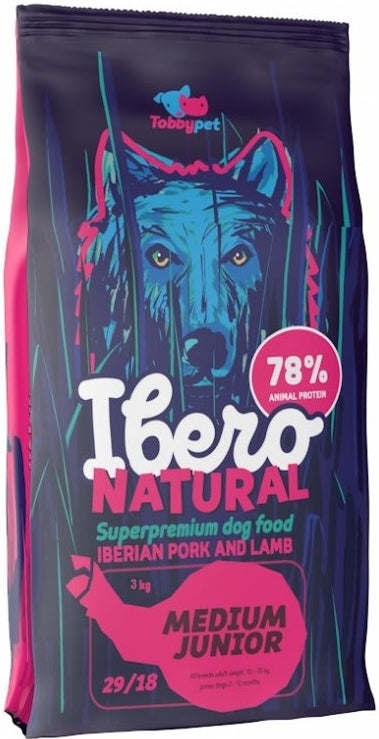 IBERO NATURAL Medium JUNIOR pentru căţei