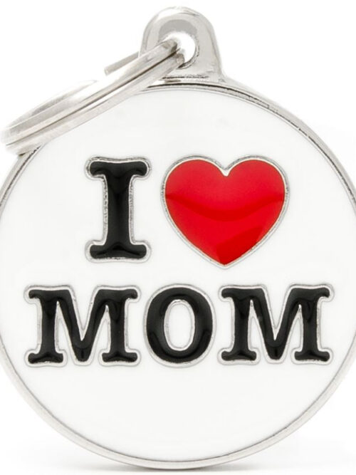 MY FAMILY Charms Medalion pentru gravat I LOVE MOM 3