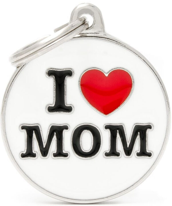 MY FAMILY Charms Medalion pentru gravat I LOVE MOM 3