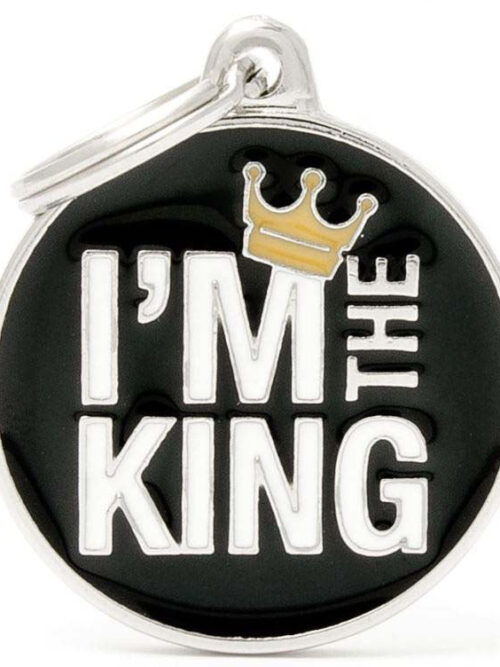 MY FAMILY Charms Medalion pentru gravat I'M THE KING 3