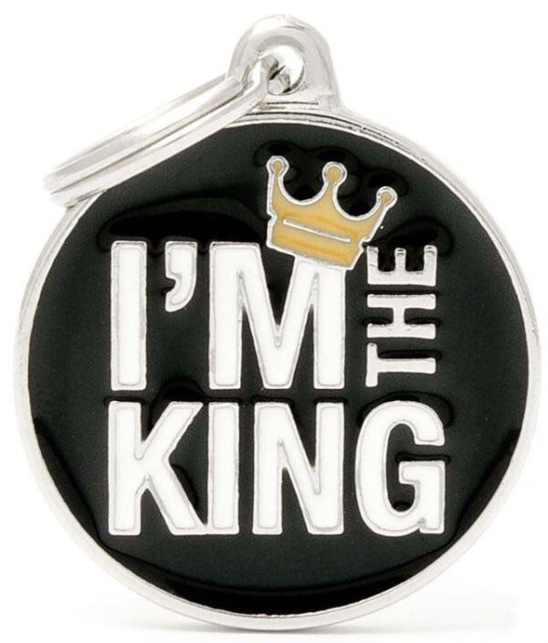 MY FAMILY Charms Medalion pentru gravat I'M THE KING 3