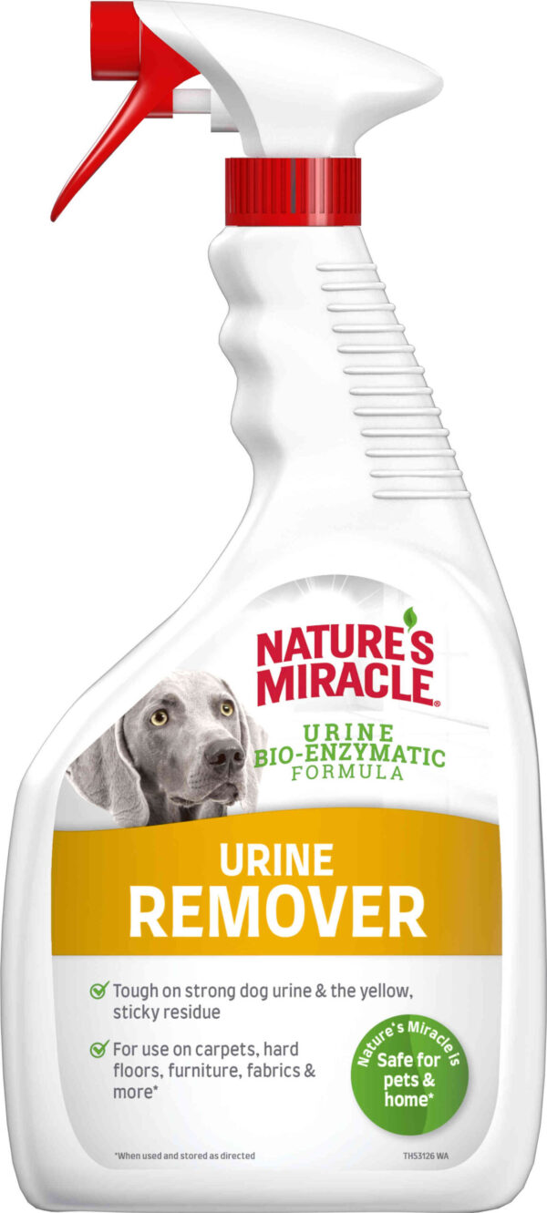 NATURE'S MIRACLE Urine Câini soluţie pentru pete şi mirosuri neplăcute 946ml