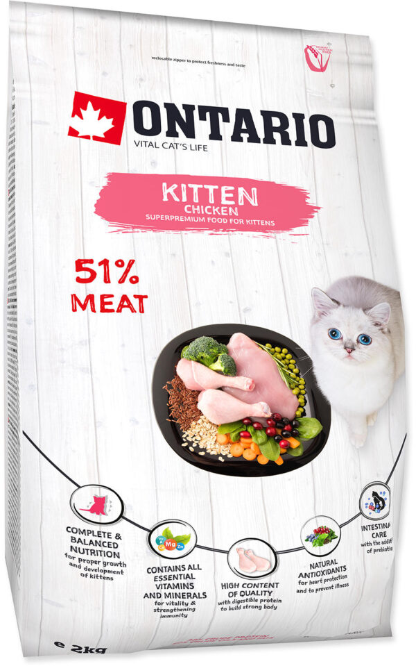 ONTARIO KITTEN Hrană uscată pentru pisicuţe