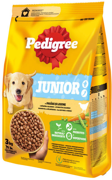 PEDIGREE Hrană uscată pentru căţei JUNIOR Talie Medie/Mare