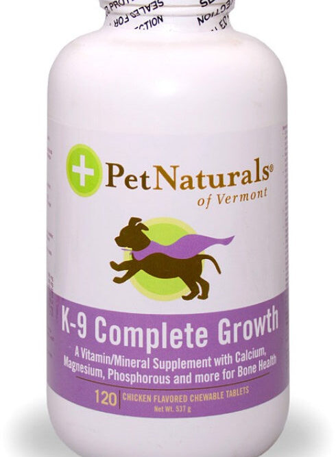 PET NATURALS K-9 COMPLETE GROWTH Supliment nutritiv pentru câini 120tablete