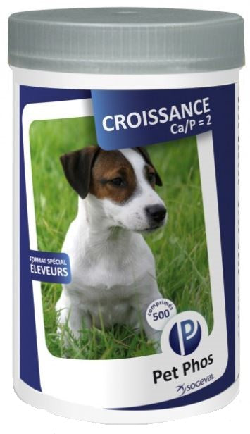 PET PHOS Croissance Ca/P2 Supliment vitamino-mineral pentru câini