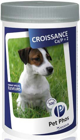 PET PHOS Croissance Ca/P2 Supliment vitamino-mineral pentru câini