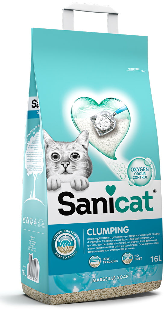 SANICAT Clumping Nisip pentru pisici Marseille soap