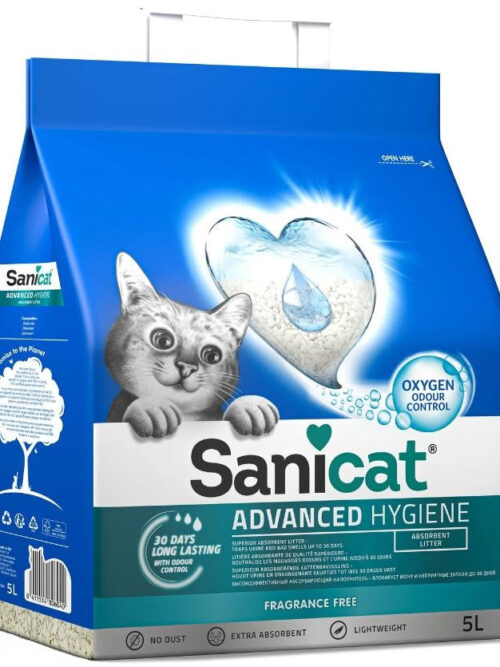 SANICAT Nisip igienic pentru pisici Advanced Hygiene