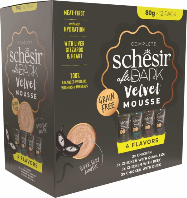 SCHESIR After Dark Pachet plicuri pentru pisici