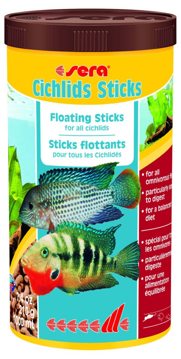 SERA Cichlids Stiks - Hrană pelete pentru ciclide 1000ml