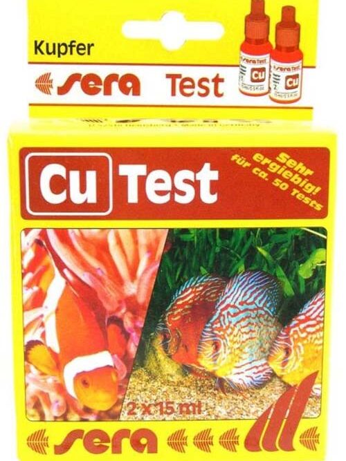 SERA Cu Test pentru măsurarea cantităţii de cupru din apă 2x15ml