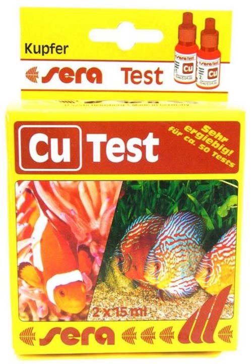 SERA Cu Test pentru măsurarea cantităţii de cupru din apă 2x15ml