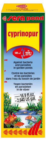 SERA Pond Cyprinopur Tratament împotriva hidropiziei şi păduchilor 500ml